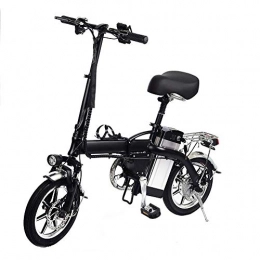 Electric Bike Folding Bike Folding E-bike Electric Commuter Bike For Adults Women Men, With Removable New Third-generation Lithium Battery, Maximum Speed 40-50KM/H, 48V/10AH, Charging 3-5h, Black