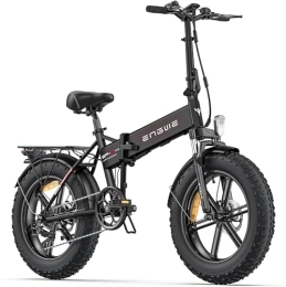 ENGWE MTB  Electric Bike Folding E-bike, 20"×4.0" Fat Tire, 7-Speed Electric Bicycle, 48V 13Ah Removable Battery Range 50KM-120KM, E-bike for All Terrain & MTB & Beach & Snow