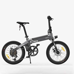GUOJIN Bike Electric Bike, Folding Electric Bicycle 20 Inch 250W E-Bike 36V 10Ah Lithium Battery, City Bicycle Max Speed 25 Km / H, Load Capacity 100 Kg, 6 Speed Transmission Gears, Gray