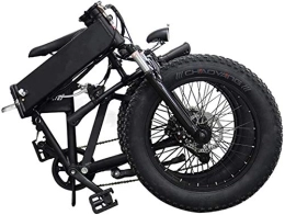  Electric Bike Electric Bike, Folding electric bicycle 20 inch snow electric bicycle (48V10AH) hidden battery 7 speed beach cruiser, mechanical shock absorber front and rear disc brakes + electronic brake