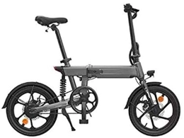  Electric Bike Electric Bike, Folding Electric Bike 36V 10Ah Lithium Battery 16 Inch Bicycle Ebike 250W Electric Moped Electric Mountain Bicycles (Color : Grey)