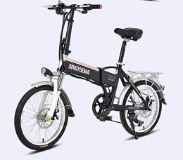 Generic Electric Bike Electric Bike, Folding Portable E-Bike, 36V 8AH Lithium Battery, Folding Electric Bike for Adult, 20inch Scooter Electric with LED Headlight