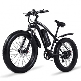 MSHEBK Electric Bike Electric Bike for 48V 17AH, Adults Mountain Ebike with Removable Battery, Fat Tire Electric Bicycle with Shimano 21 Speed / Suspension Fork / LED Display