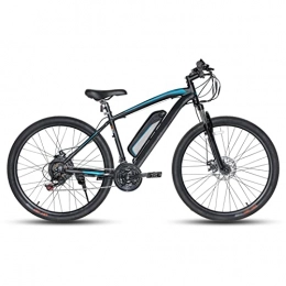 Electric oven Bike Electric Bike for Adults 20MPH(32 km / h) 26 Inch Tire 21 Speed Electric Bicycle 36V / 350W Electric Mountain Bike-Ebike (Color : Blue)