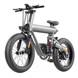 AWJ Electric Bike Electric Bike for Adults 300 Lbs 25 Mph Electric Mountain Bicycle 500W 48V Fat Tire 20 Inch Fat Tire Ebike