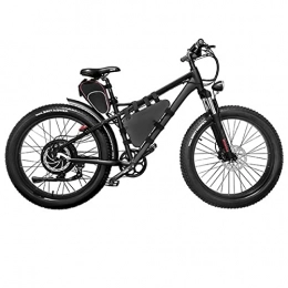 LWL Electric Bike Electric Bike for Adults 330 Lbs 40mph Electric Bike 2000W Motor with Removable 48V 31.5ah Li-Ion Battery 26 Inch Fat Tire 7 Speed Electric Bicycle (Color : Black, Motor : 48v 2000w)