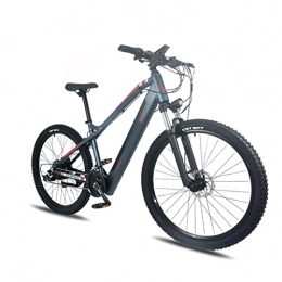 WMLD Electric Bike Electric Bike for Adults 500W 27 Speed Electric Mountain Bicycle With Removable 48V 10.5Ah Lithium-Ion Battery 27.5 * 2.4 Inch Tire (Color : Dark blue, Number of speeds : 27)