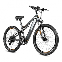 Electric oven Bike Electric Bike for Adults 500W 48V 14.5Ah Electric Bicycle 27.5inch Lithium Battery Mountain Bike In Stock (Color : Black, Number of speeds : 8)