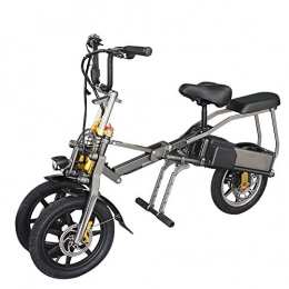 GUOE-YKGM Bike Electric Bike For Adults, Foldable, Aluminum Alloy Body, 14-inch Pneumatic Tire, 36v / 48v 10AH Detachable Lithium Battery, 250 / 350W High-Power Motor City Commuter E Bike For Men, Women and Seniors