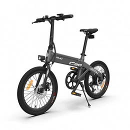 GUOJIN Bike Electric Bike for Adults Folding E Bikes E-Bike 80Km Mileage 36V / 10Ah Lithium-Ion Batter, 250W Watt Motor 6 Speeds Shift Electric Bike Max Speed 25Km / H, Gray