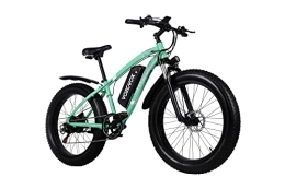 VOZCVOX Bike Electric Bike for Adults, VOZCVOX Ebike With 48V 17AH Lithium Battery, 26''*4.0 Fat Tire Electric Bike, Shimano 7 Speed E-Bike For Men