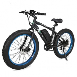 Electric Bike for Men & Women, Fat Tires 26 inch 7 Speed Mountain Bicycle, 26", Aluminum Alloy 500w Electric Bicycle e-Bike eco-Bike 12.5Ah
