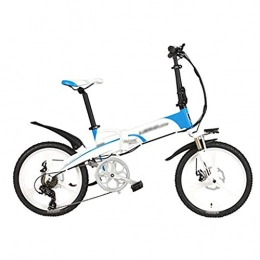 AIAIⓇ Bike Electric Bike G660 Elite 20 Inches Folding Pedal Assist Electric Bike, 48V 10Ah Lithium Battery, Aluminum Alloy Frame, Integrated Wheel, 5 Grade Assist, Pedelec.