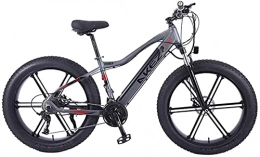 CCLLA Electric Bike Electric Bike Mountain Bicycle for Adult City E-Bike 26 Inch Light Portable 350W High Speed Electric Mountain Bike E-Bike Three Working Modes (Color : Grey)