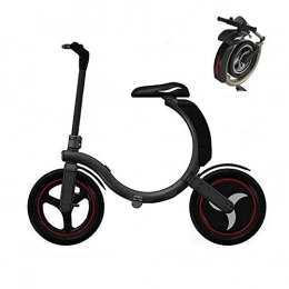 Electric Bike, Urban Commuter Folding E-bike,Electric Bikes Smart Portable Scooter With Led Speed Up To 30Km/h, Collapsible Frame Travel Pedal Car, 350W Engine Bicycle(Black)