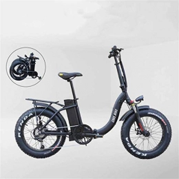 Fangfang Bike Electric Bikes, Adults Electric Mountain Bike, 500W Motor 20 inch Folding Electric Bike 36V Removable Battery Fat Tire Snow Bike 7 Speed, E-Bike