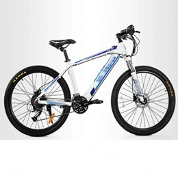 FZYE Bike Electric Bikes Bicycle 26 Inch Tires, Variable Speed Mountain Bikes 27 Speed Suspension Fork Bike Outdoor Cycling, Blue