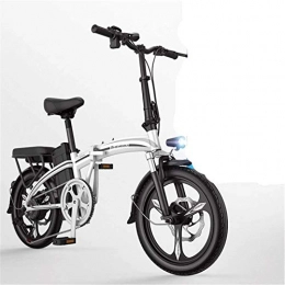 Fangfang Bike Electric Bikes, Fast Electric Bikes for Adults Lightweight and Aluminum Folding E-Bike with Pedals Power Assist and 48V Lithium Ion Battery Electric Bike with 14 inch Wheels and 400W Hub Motor , E-Bike