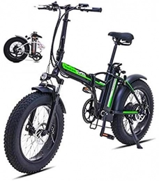 Fangfang Bike Electric Bikes, Folding Electric Bike For Adults, Electric Bicycle / Commute Ebike With 5000W Motor, 48V 15Ah Battery, Professional 7 Speed Transmission Gears 4.0 Fat Tires, E-Bike (Color : Green)