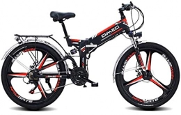 HCMNME Bike Electric Bikes for Adult Fast Electric Bikes for Adults 26" Electric Mountain Bike, Adult Electric Bicycle / Commute Ebike with 300W Motor, 48V 10Ah Battery, Professional 21 Speed Transmission Gears Ebi