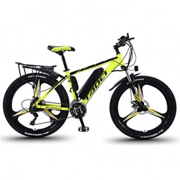MRSDBTL Bike Electric Bikes for Adult, Magnesium Alloy Ebikes Bicycles All Terrain, 26" 36V 350W Removable Lithium-Ion Battery Mountain Ebike, for Mens Outdoor Cycling Travel Work Out And Commuting, Yellow, 13AH