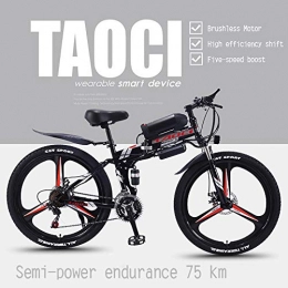 AKEFG Electric Bike Electric Bikes for Adult, Magnesium Alloy Ebikes Bicycles All Terrain, 26" 36V 360W Removable Lithium-Ion Battery Mountain Ebike, for Mens Outdoor Cycling Travel Work Out And Commuting