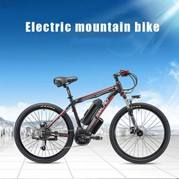 AKEFG Electric Bike Electric Bikes for Adult, Magnesium Alloy Ebikes Bicycles All Terrain, 26" 48V 400W Removable Lithium-Ion Battery Mountain Ebike, for Mens Outdoor Cycling Travel Work Out And Commuting