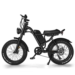 Leanking Bike Electric Bikes for Adults, Electric Bicycle with 48V 15.6AH Removable Battery, 20" Electric Bikes Fat Tire Bicycle for Adult All Terrain Pedal Assist Ebike, Professional Mountain Bike E-Bike