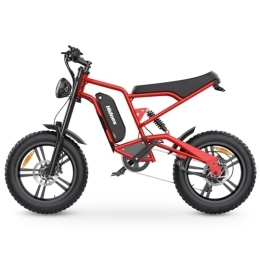 BeWell Electric Bike Electric Bikes for Adults, Electric-Dirt-Bike 48V 15Ah Electric Mountain bike 20"x4" Fat Tires E Bicycle for Unisex Full Suspension E Dirt Bike