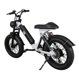 AWJ Electric Bike Electric Bikes for Adults Electric Mountain Bike for Adults 28 mph Ebike 750W Motor 20 Inch Fat Tire with Removable 48V15Ah Lithium Battery Electric Commuter Bicycle