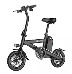 ABYYLH Electric Bike Electric Bikes For Adults Folding Speed Up To 20Km / H, Removable Lithium Ladies Black
