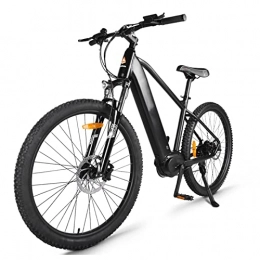 LYUN Electric Bike Electric Bikes for Adults Men 250W Electric Mountain Bike 27.5 Inch 140 KM Long Endurance Power Assisted Electric Bicycle Torque Sensor Ebike (Color : Black)