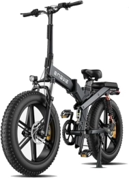 Electric Bikes for Adults, X20 Folding Electric Bike for Adults - Battery 22.2 Ah Long Range 150 km, 20 Inch × 4.0 Fat Tire All Terrain E-Bike, Shimano 8 Gear, Triple Suspension