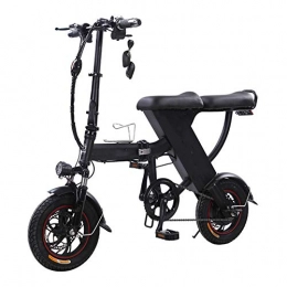 YXZNB Electric Bike Electric Bikes, with Pedals 48V 350W Foldable Electric Bicycle, 11 Ah Lithium-Ion Battery, Youth And Adult Light Bicycle, Black