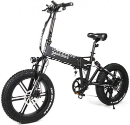 Fangfang Bike Electric Bikes, XWXL09 Electric Bike for Men And Women, 500W Aluminum Alloy Ebike with 48V 10.4AH Lithium Battery USB Interface, Full Suspension Folding Bike for Adults, E-Bike (Color : Black)