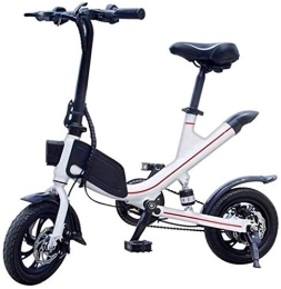 Generic Electric Bike Electric Ebikes, Fast Electric Bikes for Adults Adult with 12" Shock-absorbing Tires Foldable Electric Kick Scooter with Seat Maximum Speed 25km / H 30KM Running Distance City Bicycle for Commuting