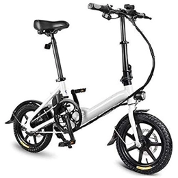 ZEDARO Electric Bike Electric Folding Bike Foldable Bicycle Double Disc Brake Portable For Cycling, Folding Electric Bike With Pedals, 7.8AH Lithium Ion Battery; Electric Bike With 14 Inch Wheels And 250W Motor, Black