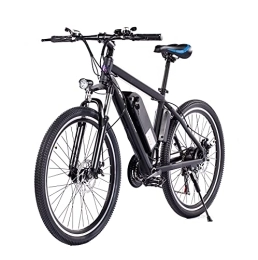 Electric Mountain Bicycle Electric Bike Adults 26 inch Mountain E-bike 250W Electric Bicycle, 25km/h Adults Ebike with Removable 48V 8.7A Battery, Professional 21 Speed Gears