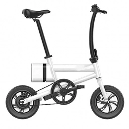 Amantiy Electric Bike Electric Mountain Bike, 12 In Folding Electric Bike 250W 36V 6A Removable Lithium Battery with USB Interface and Dual Disc Brakes City Commuter Bicycle Maximum Speed 25Km / H with LED Battery Indicator