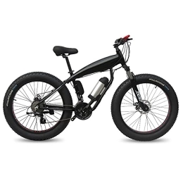 TGHY Electric Bike Electric Mountain Bike 26" Fat Tire E-Bike 250W Motor 25 kph 7-Speed Full Suspension Removable 36V 10Ah Lithium Battery Dual Disc Brake Electric Bicycle for Beach Cruiser