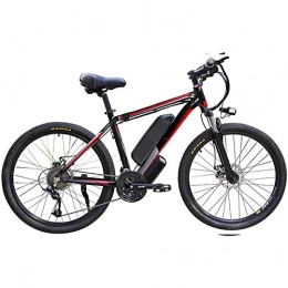 Amantiy Electric Bike Electric Mountain Bike, 26 In Electric Bike for Adult 48V10AH350W High Capacity Lithium Battery with Battery Lock 27 Speed Mountain Bicycle with LCD Instrument and LED Headlights Commute E-bike Electr
