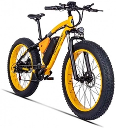 DE-BDBD Electric Bike Electric Mountain Bike 26 Inch 500W 48V 17AH with Removable Large Capacity Battery Lithium Disc E-Bikes Electric Bicycle 21 Speed Gear And Three Working Modes, Gold