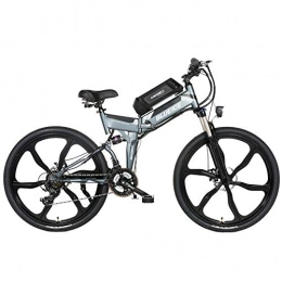 SYLTL Electric Bike Electric Mountain Bike 26 Inch Off-Road Folding E-bike with Removable 48V Lithium-Ion Battery Mountain Cycling Bicycle 24 Speed