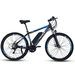 SFSGH Electric Bike Electric Mountain Bike 27.5"250W Electric Bicycle With 36V 10Ah Removable Lithium Battery, 21 Speed Gearbox, 35km / H, Charging Mileage Up To 35-50km(Color:blue)