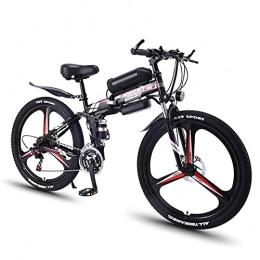 RuBao Bike Electric Mountain Bike 350W 36V 8AH, Folding Urban Electric Bicycle for Adults with Shimano 21 Speed & LED Display, 20-50Miles Average Range (Size : 36V / 350W / 13AH)