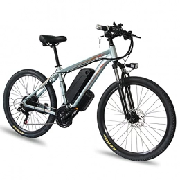 TGHY Electric Bike Electric Mountain Bike 350W Motor E-Bike 26" Tire 35km / h Adult Ebike with Pedal Assist and 21 Speed 48V 10Ah 15Ah Removable Lithium Battery Suspension Fork0, Blue, 15Ah