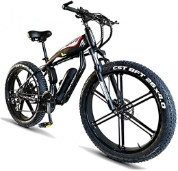 CCLLA Bike Electric Mountain Bike 400W Upto 25km / h 26inch Fat Tire E-Bike 30 Speeds Beach Cruiser Sports Electric Bikes Lithium Battery Hydraulic Disc Brakes (Color : 48v, Size : 14Ah)