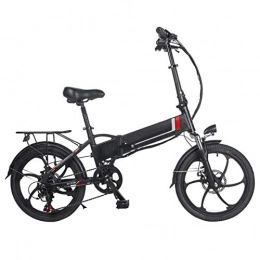 Amantiy Bike Electric Mountain Bike, Electric Bike Folding Electric Bicycle 48V 10.4AH, 350W for Outdoor Cycling Travel Work Out And Commuting Electric Powerful Bicycle (Color : Black)