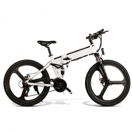 Amantiy Bike Electric Mountain Bike, Electric Bike for Adults 26 in Electric Mountain Bike Max Speed 32km / h with 350W Motor, 48V 10Ah Battery for Mens Outdoor Cycling Travel Work Out And Commuting Electric Powerfu