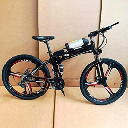 Amantiy Electric Bike Electric Mountain Bike, Electric Bike, Urban Commuter Folding E-Bike, Max Speed 30Km / H, 26Inch Super Lightweight, 350W / 36V Removable Charging Lithium Battery, Unisex Bicycle Electric Powerful Bicycle